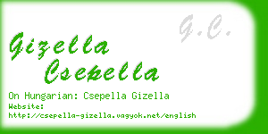 gizella csepella business card